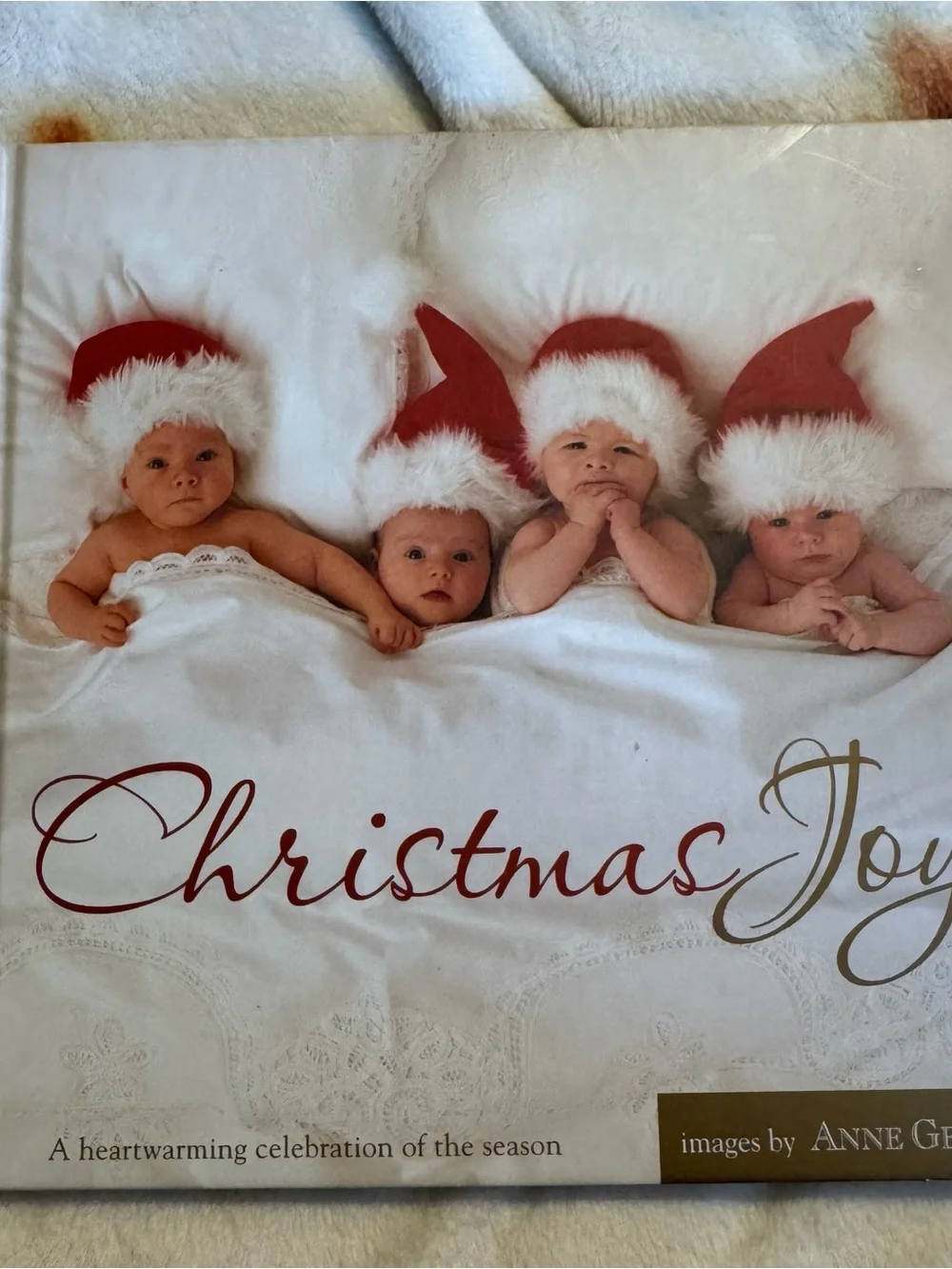 2006 Christmas Joy Holiday Photo Book Anne Geddes Hardback Vintage